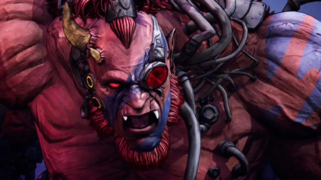 Stupid Never Dies portrait of the red demon boss Surtr
